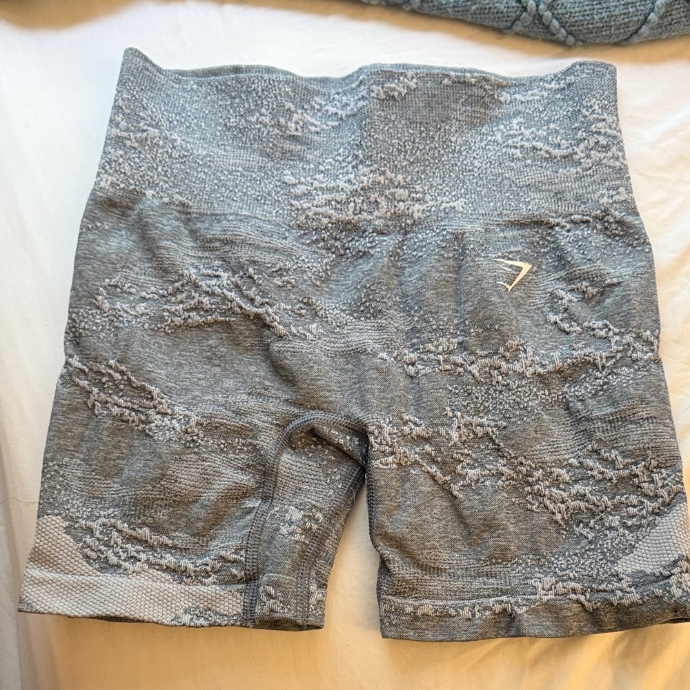 Gymshark Textured Gray Athletic Shorts